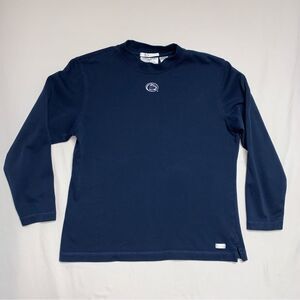 Penn State PSU Navy Logo Long Sleeve Shirt Womens Large Nittany Lions PA College
